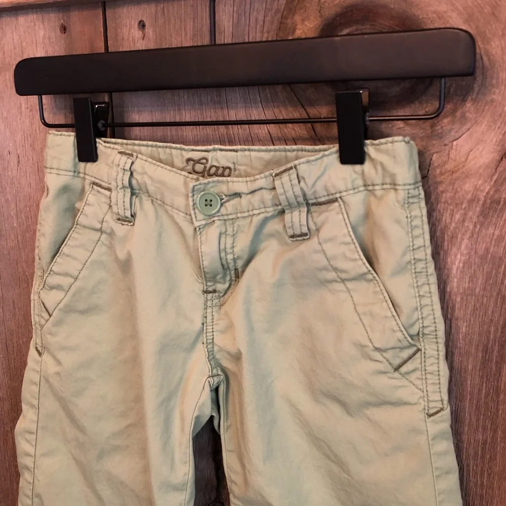 GapKids Green Lightweight Chino Pants Wide Leg Size 8 Regular
